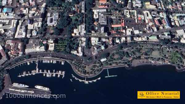 PAPEETE - TERRAIN DE 509M SUR LE FRONT DE MER