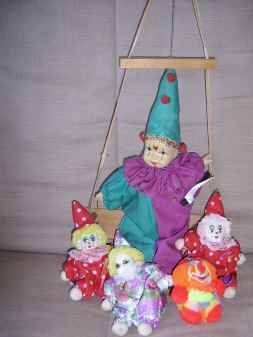 Lot de 5 clowns 