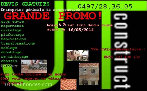 1000 annonces Belgique